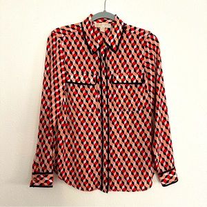 Michael Kors geometric print blouse